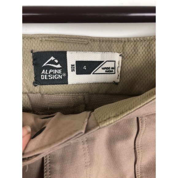 Alpine Design Khaki Tan Shorts Women's Size 4 - Picture 4 of 5